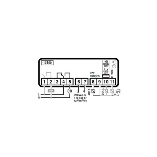 Carel Easy PJEZS0H000 elektronischer Kühlstellenregler inkl. 1 Fühler 230V