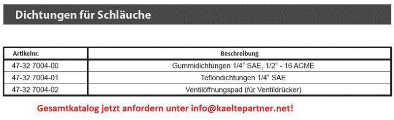 Gummidichtung für Schlauch 1/4" SAE, 1/2" - 16ACME, Set (10 Stk.)
