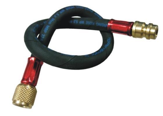 CPS Füllschlauch HP6YE KV Gelb mit Kugelventil 1800mm Diverse, Füllschlauch Hochdruck 450 mm 1/4" SAE + Schnellkupplung