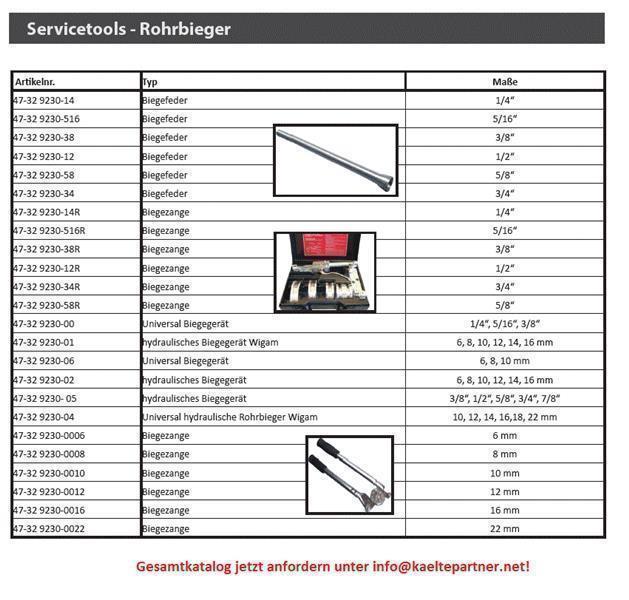 Rohrbiegegerät 3/8" 1/2" 5/8" 3/4" 7/8"