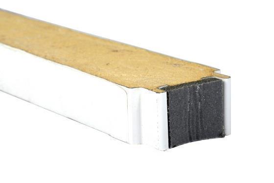 PUR-Paneel 50 - Schnittlänge L = 2500 mm, Breite 1000 mm