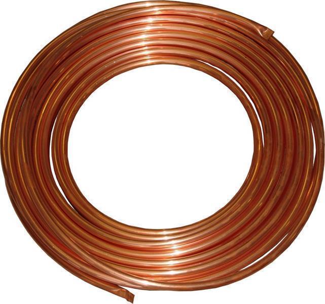 Kupferrohr CU Ø 6 mm, Dicke 1 mm, Packung 50 m