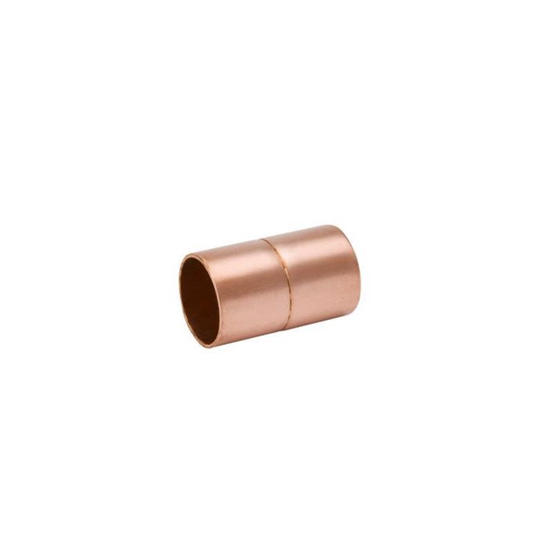 Muffe 1/4" x 1/4" ODF, mit Ringanschlag, Cu